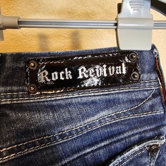 Size 27 Rock Revival Charlotte Easy Boot Cut Jeans - SEE PHOTOS AND DESCRIPTION - Picture 10 of 16